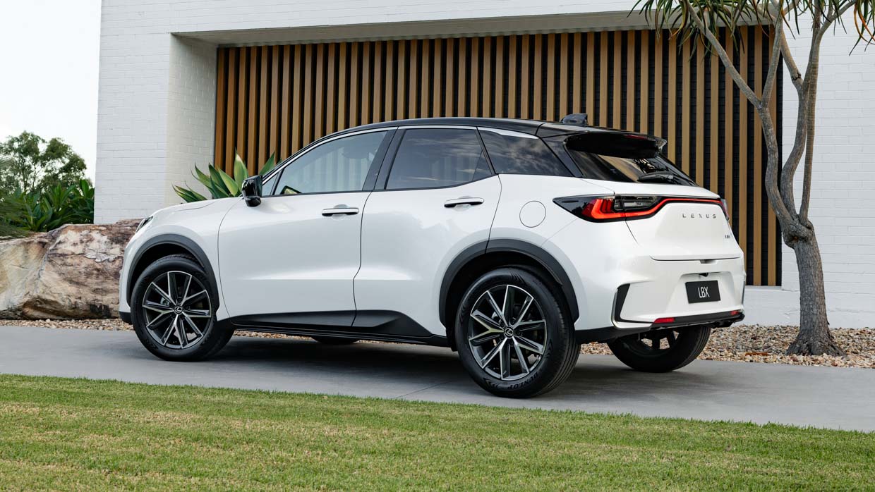 Lexus LBX 2024 rear 3/4