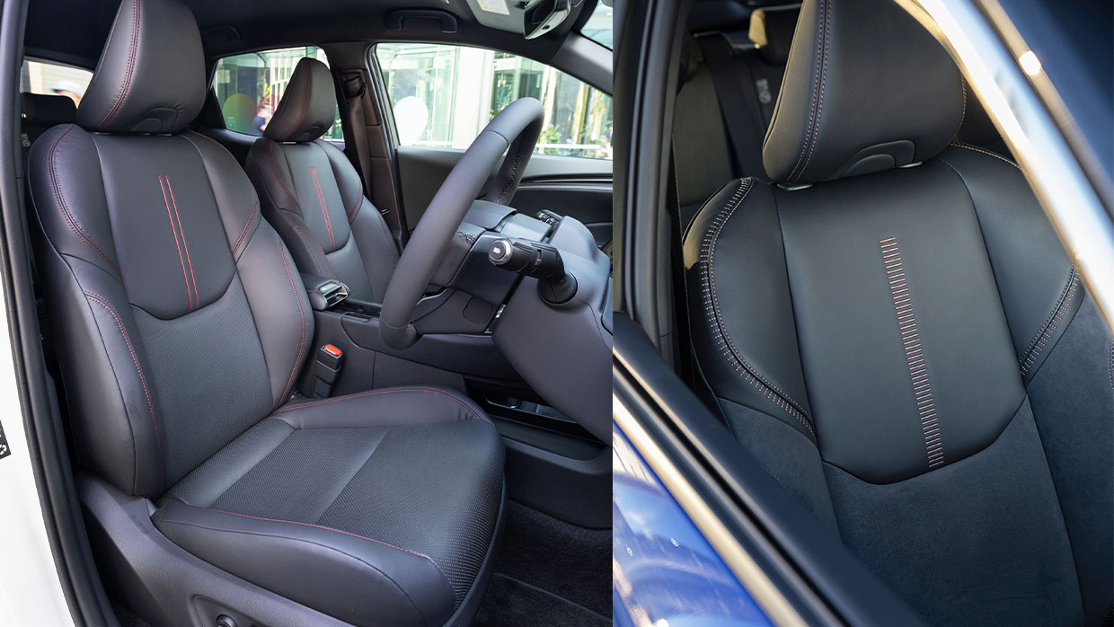 Lexus LBX 2024 seats front