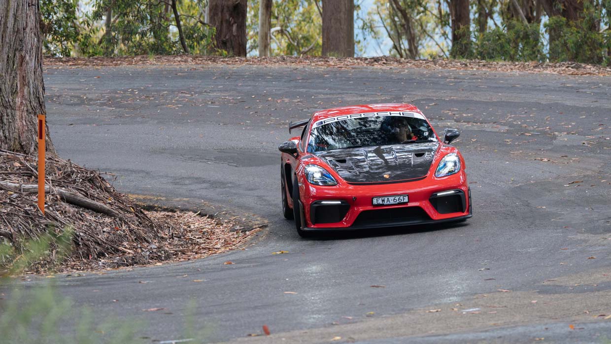 Porsche Cayman GT4 RS 2024 driving