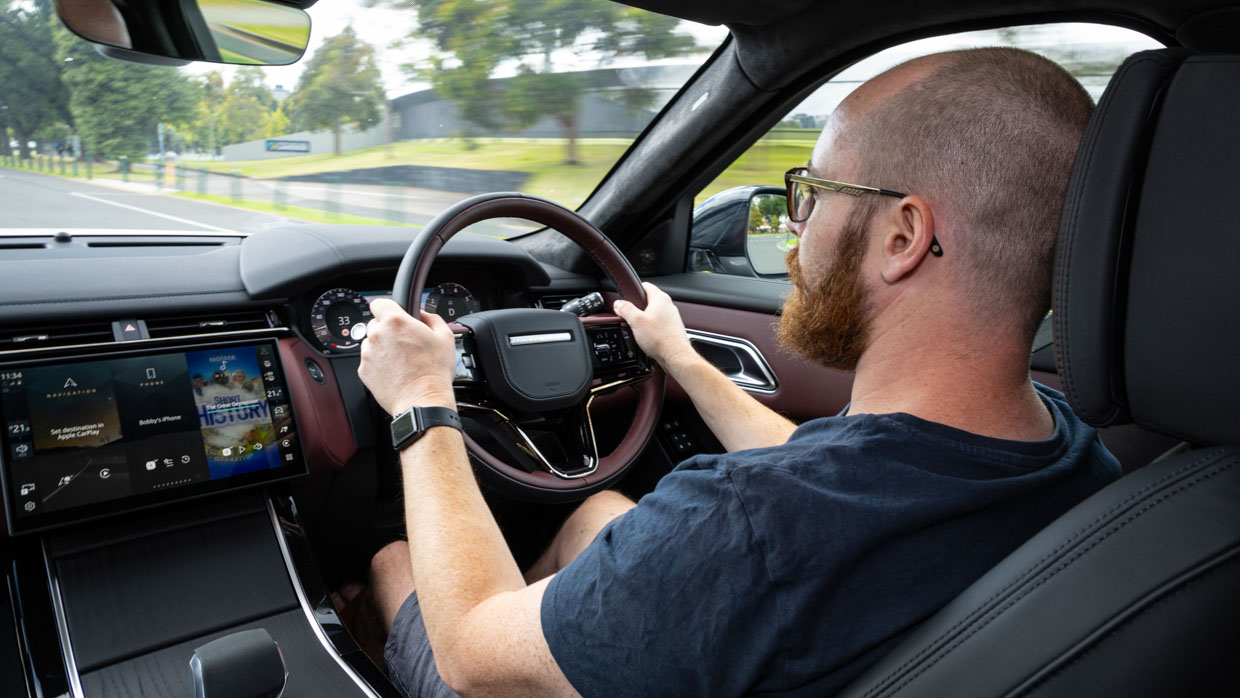 Range Rover Velar P400 2024 driving POV