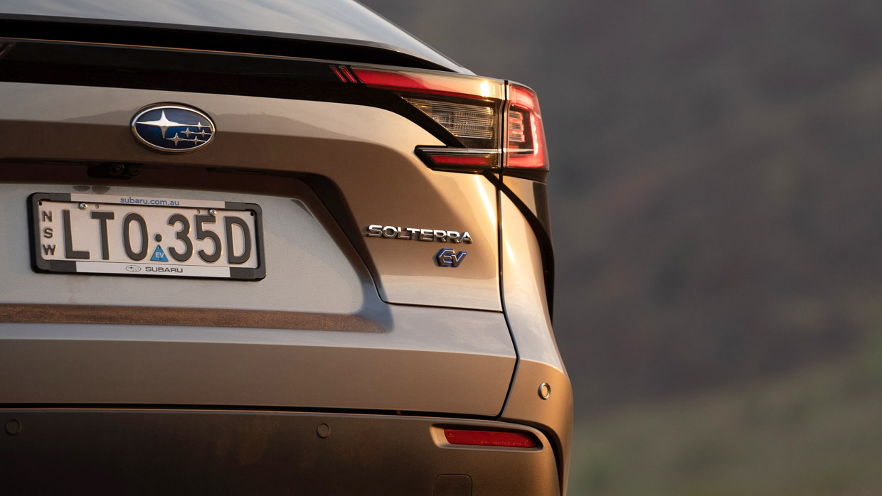Subaru Solterra 2024 rear badge