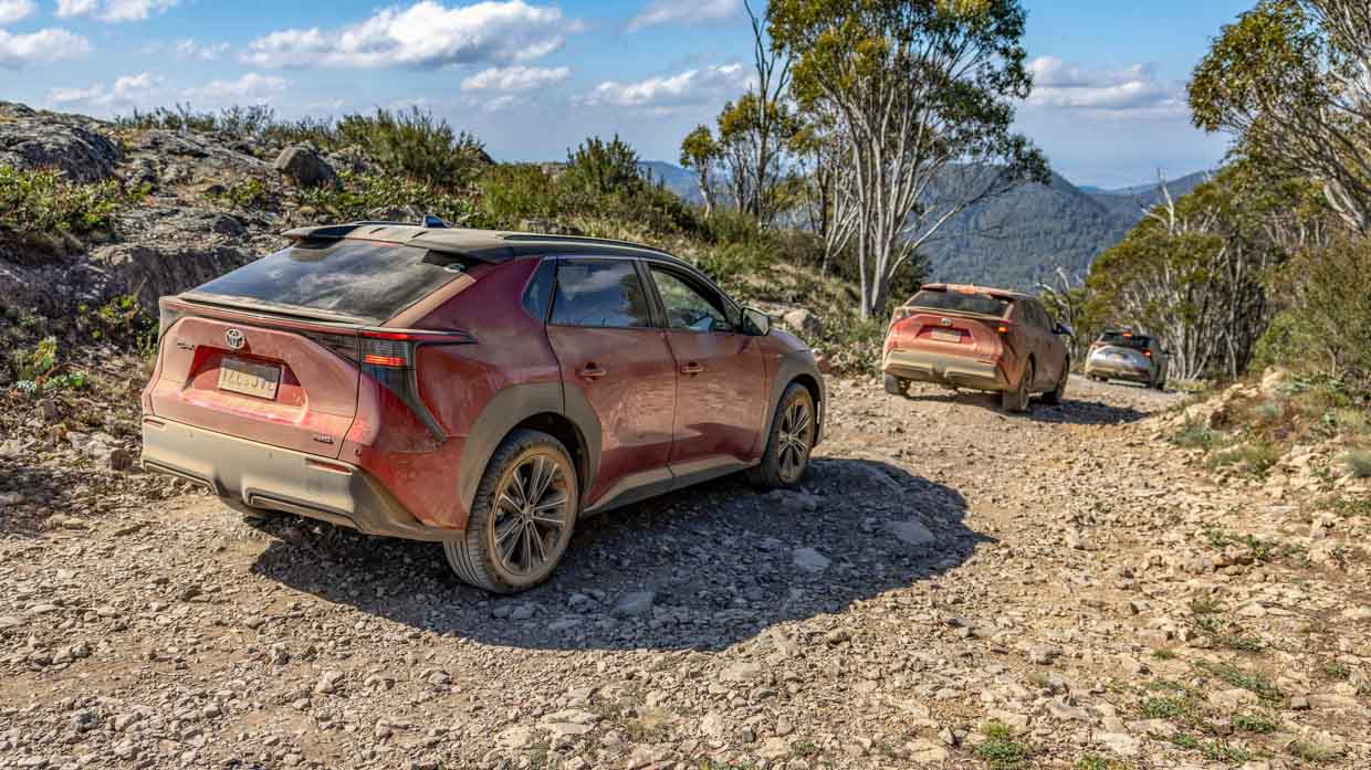 Toyota BZ4X 2024 rear off-road