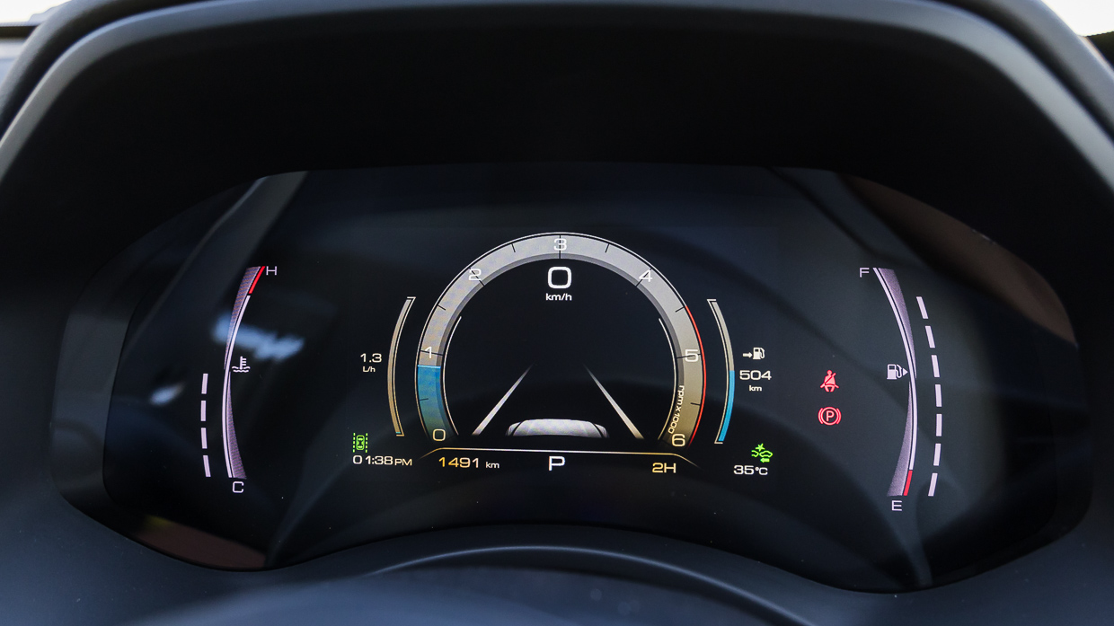 GWM Ute Cannon XSR 2024 interior digital dash