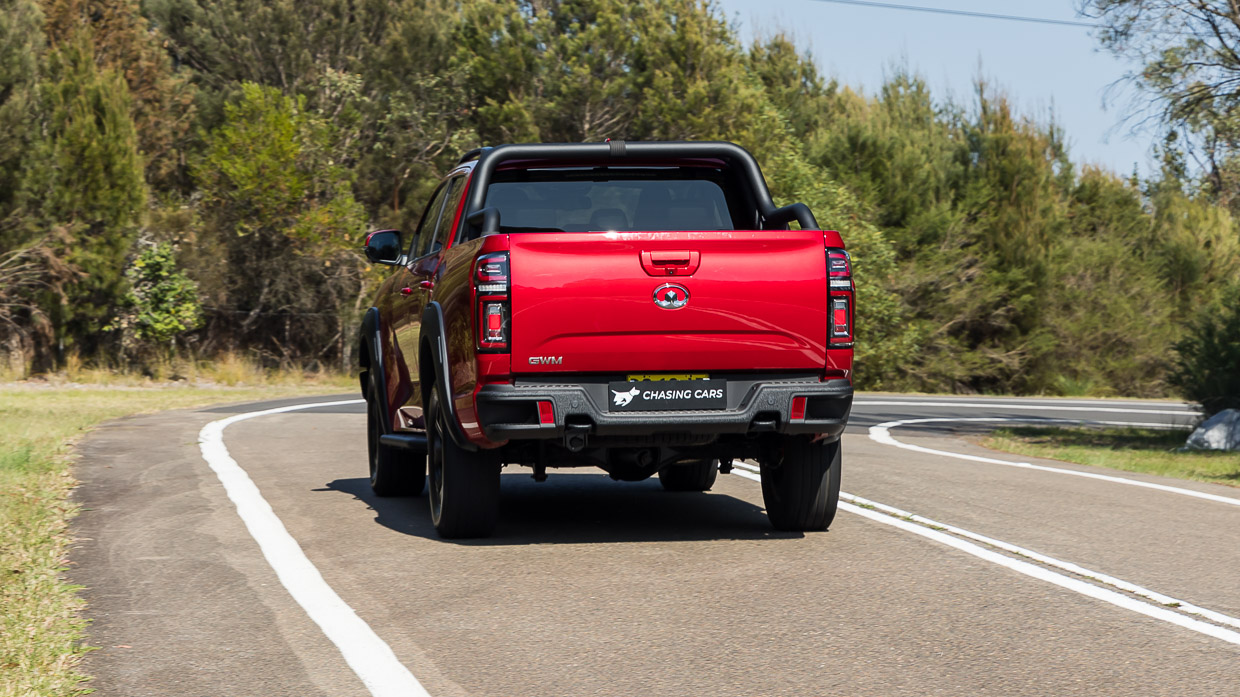 GWM Ute Cannon XSR 2024 driving rear 2
