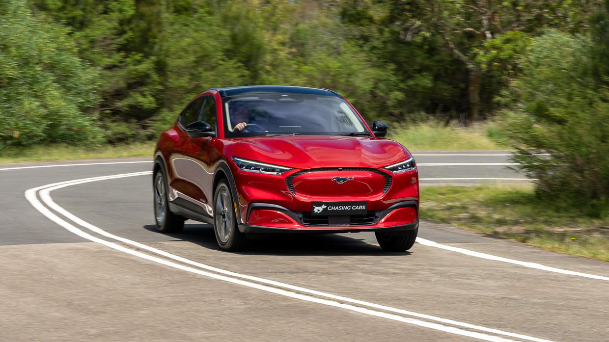Ford Mustang Mach-E Select 2024 driving front 5