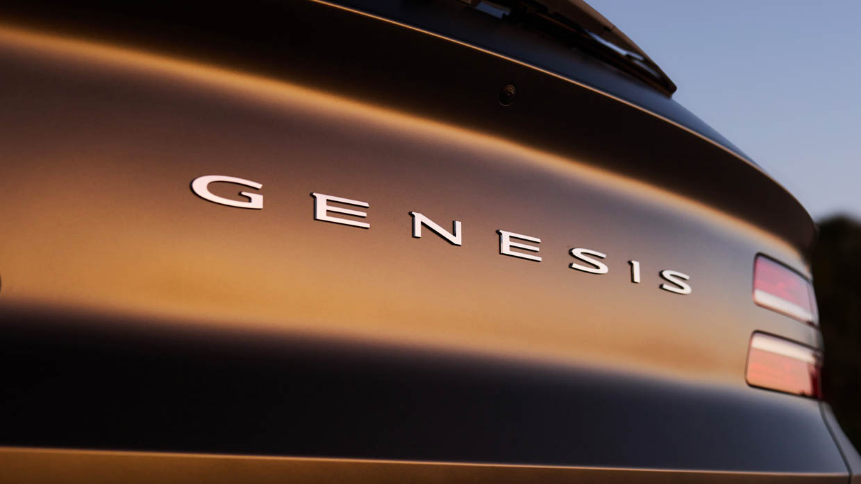 2025 Genesis GV80 rear badging shot