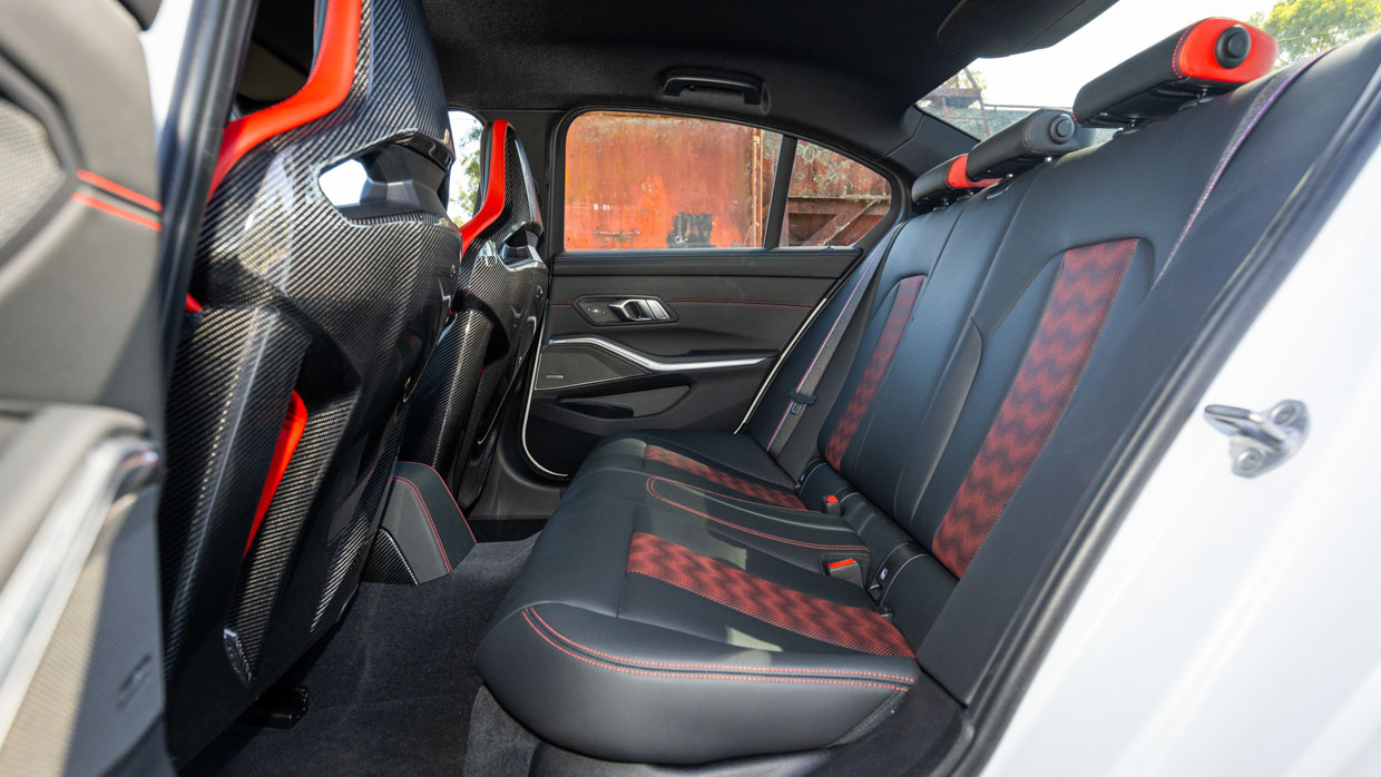 BMW M3 CS 2024 interior back seat