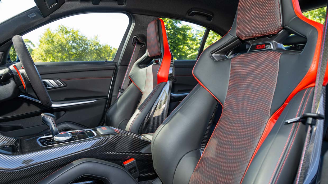 BMW M3 CS 2024 interior front seat