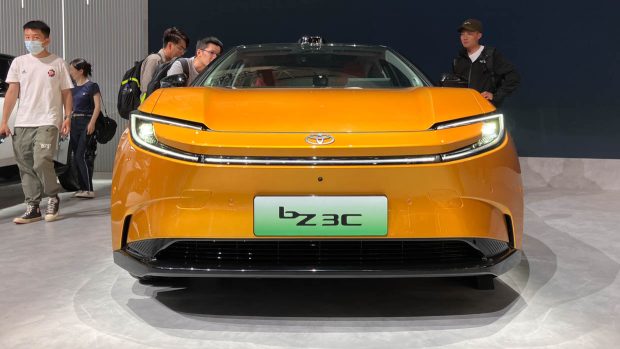 2024 Toyota BZ3C model show at the Beijing Motor Show