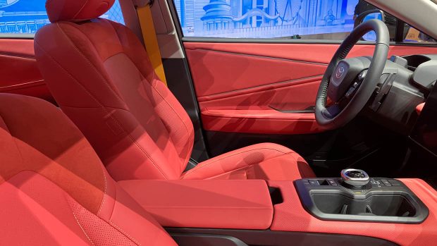 2024 Toyota BZ3C model interior shot at Beijing