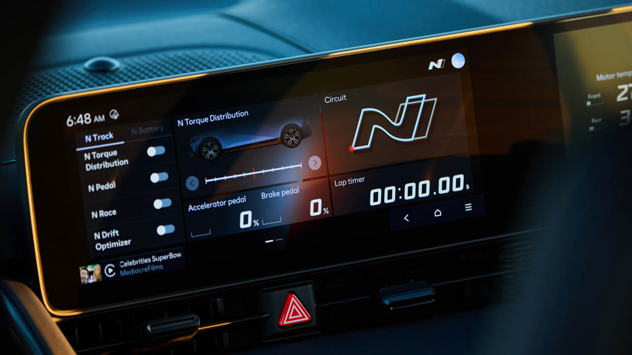 2024 Hyundai Ioniq 5 N central touchscreen