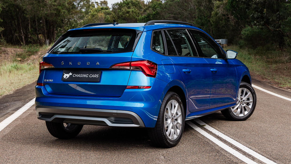 Skoda Kamiq 85TSI Runout 2024 rear 3/4