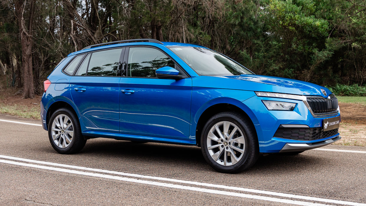 Skoda Kamiq 85TSI Runout 2024 front 3/4 2