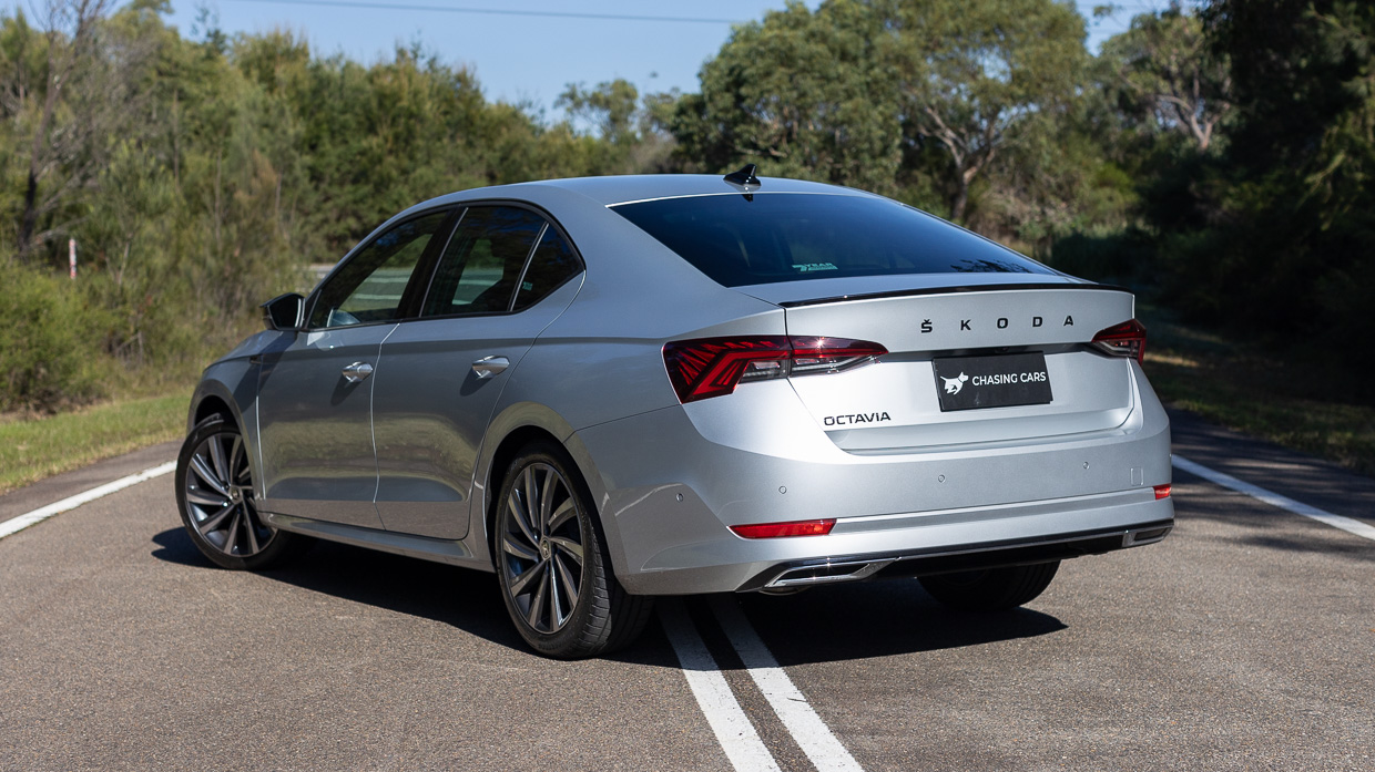 2024 Skoda Octavia Sportline rear 3/4 static