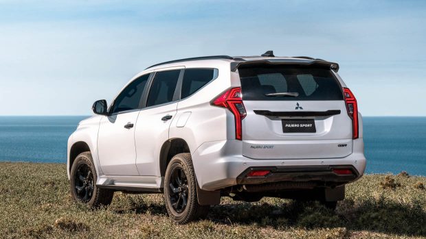 2024 Mitsubishi Pajero Sport facelift rear 3/4 shot