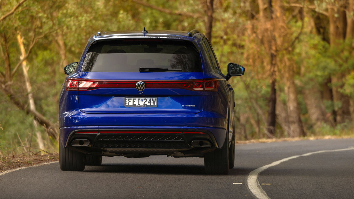 Volkswagen Touareg R 2024 driving rear