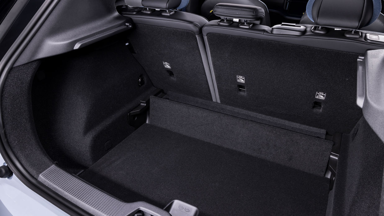 2024 Volvo EX30 boot under floor wide shot