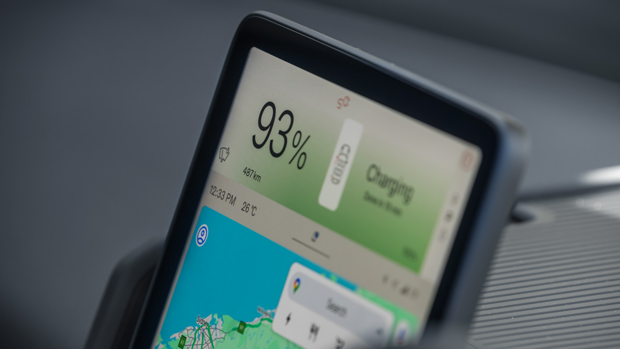 2024 Volvo EX30 charging centre touchscreen