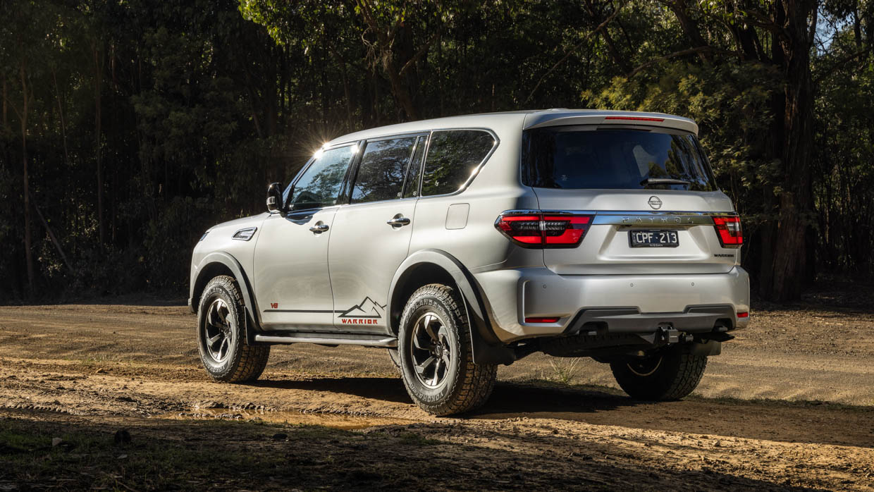 2024 Nissan Patrol Warrior rear 3/4 far static shot