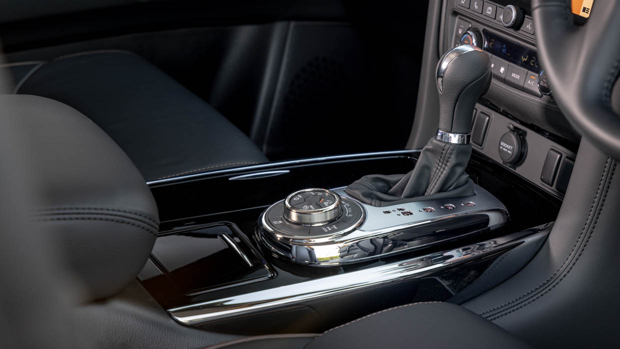 2024 Nissan Patrol Warrior gear shifter and centre console