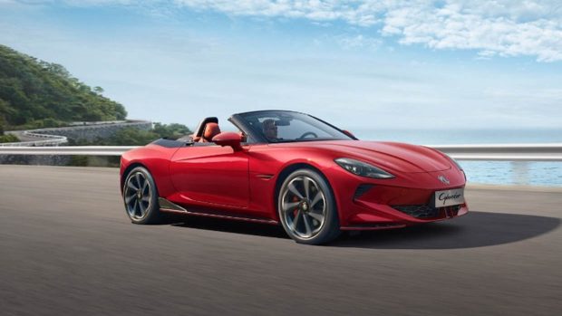 2024 MG Cyberster driving shot