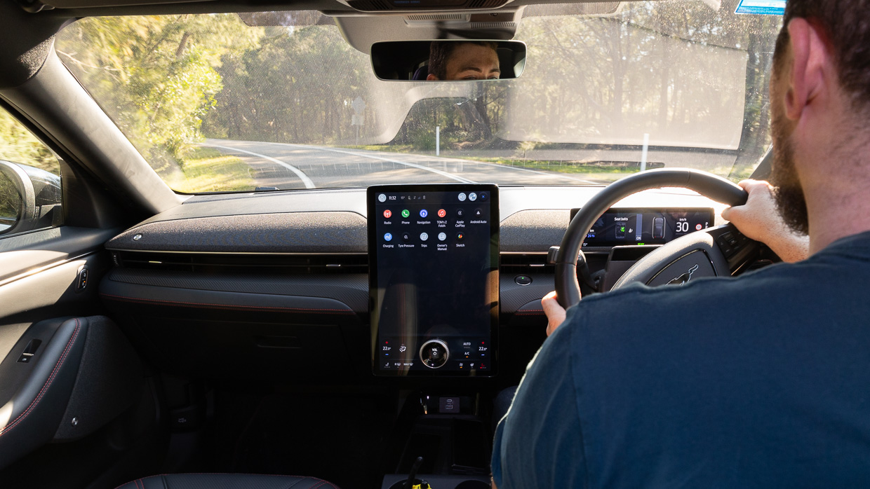 Ford Mustang Mach-E Premium 2024 in car driving 2