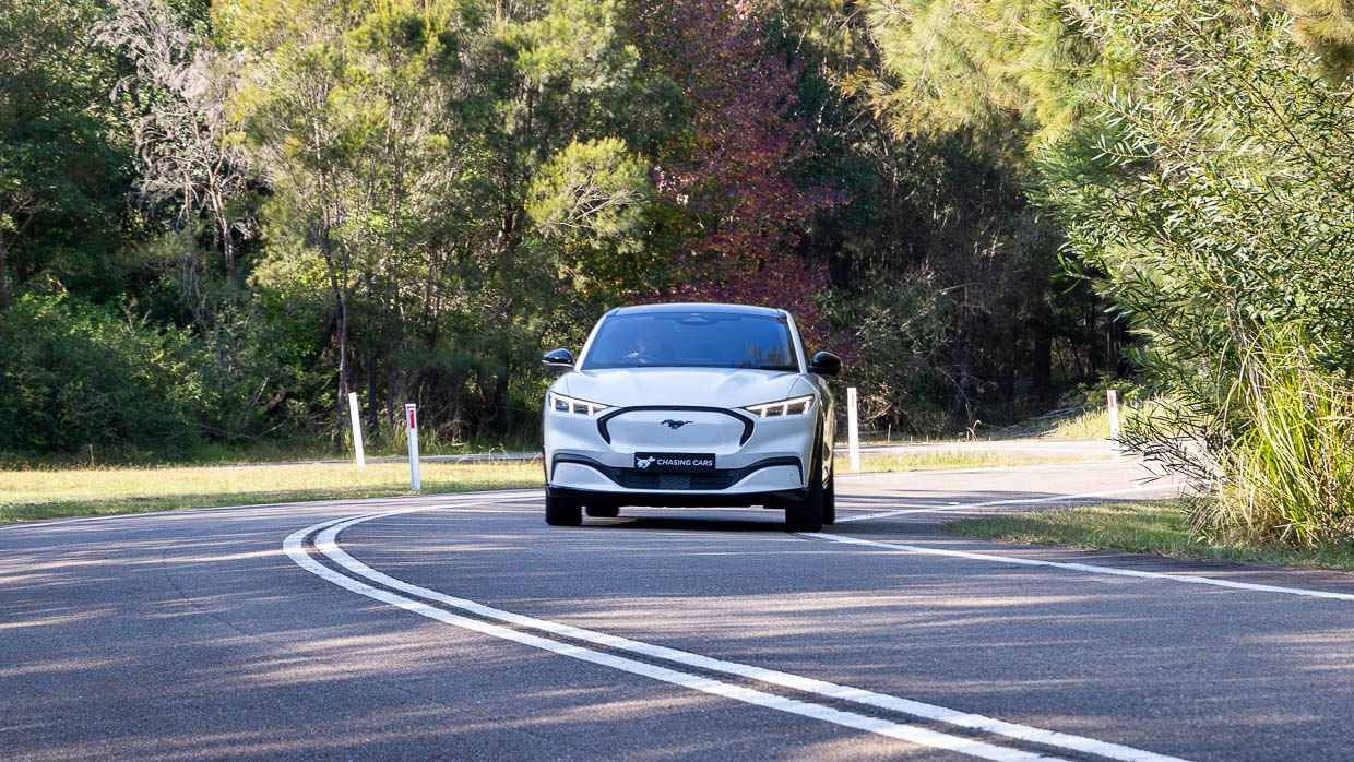 Ford Mustang Mach-E Premium 2024 driving front