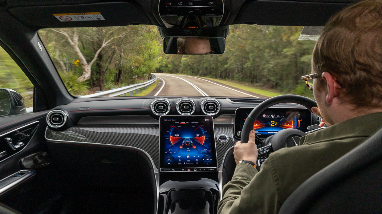 Mercedes-AMG GLC43 2024 driving interior 2