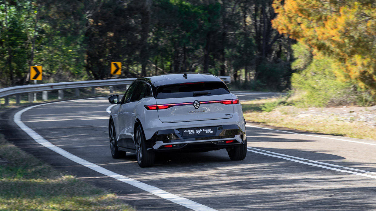 Renault Megane E-Tech 2024 driving rear
