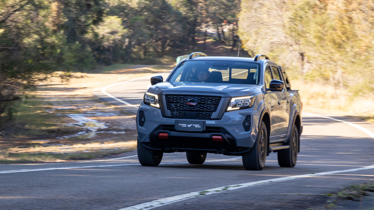 Nissan Navara Pro-4X 2024 driving front 3