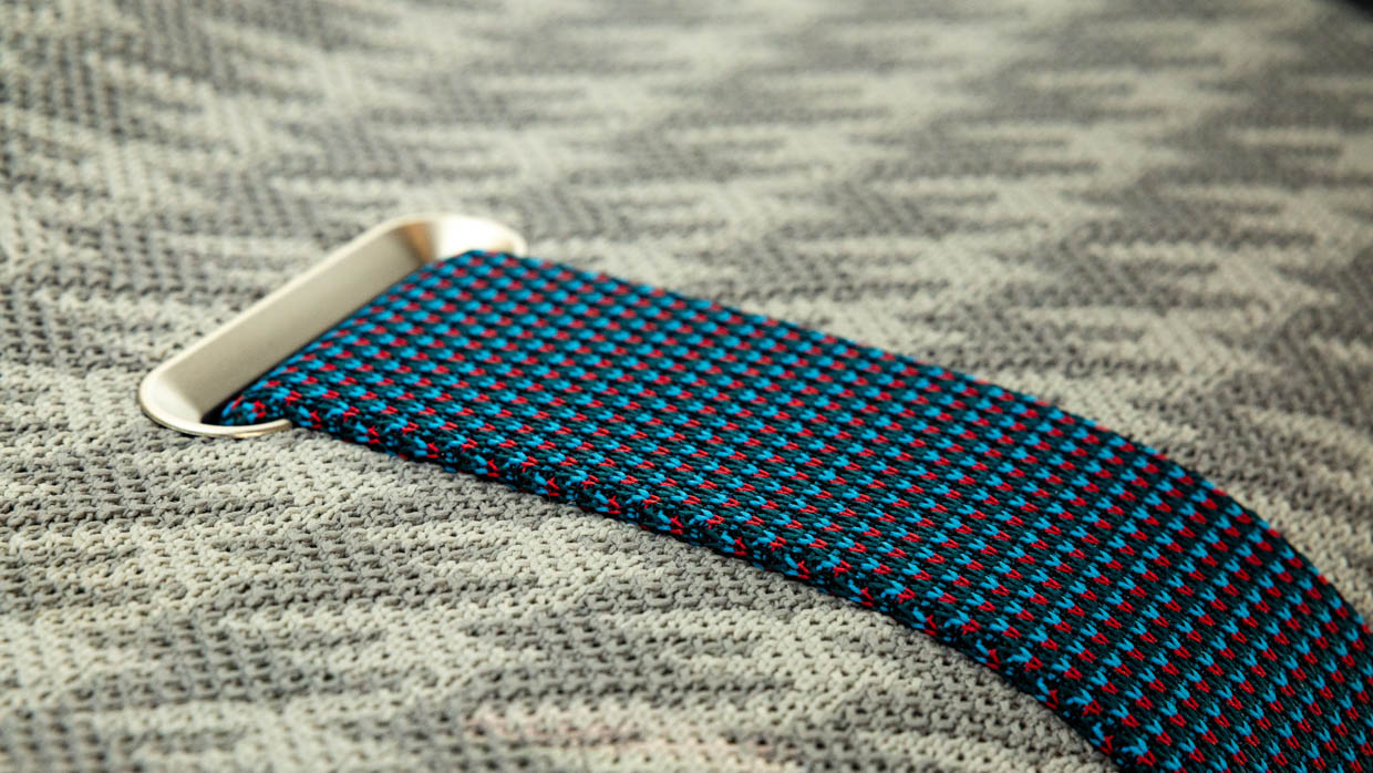 2024 Mini Cooper SE interior dash woven material