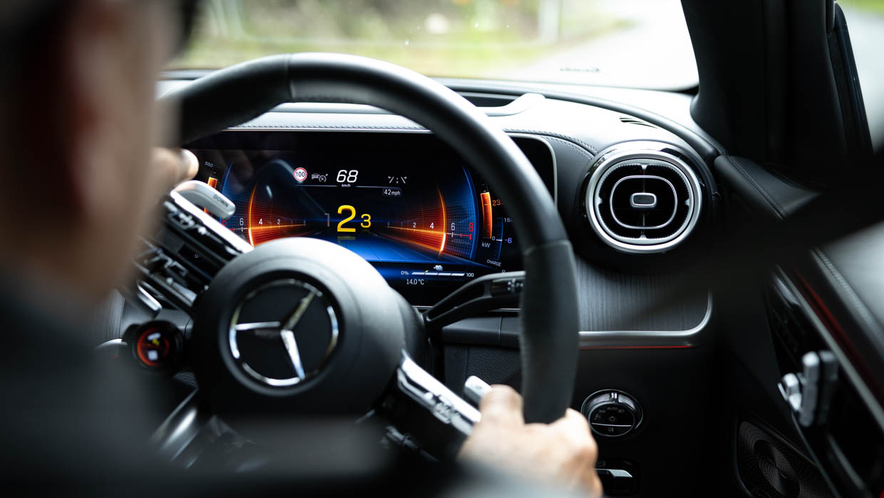 2024 Mercedes-AMG GLC 63 S behind driver shot 2