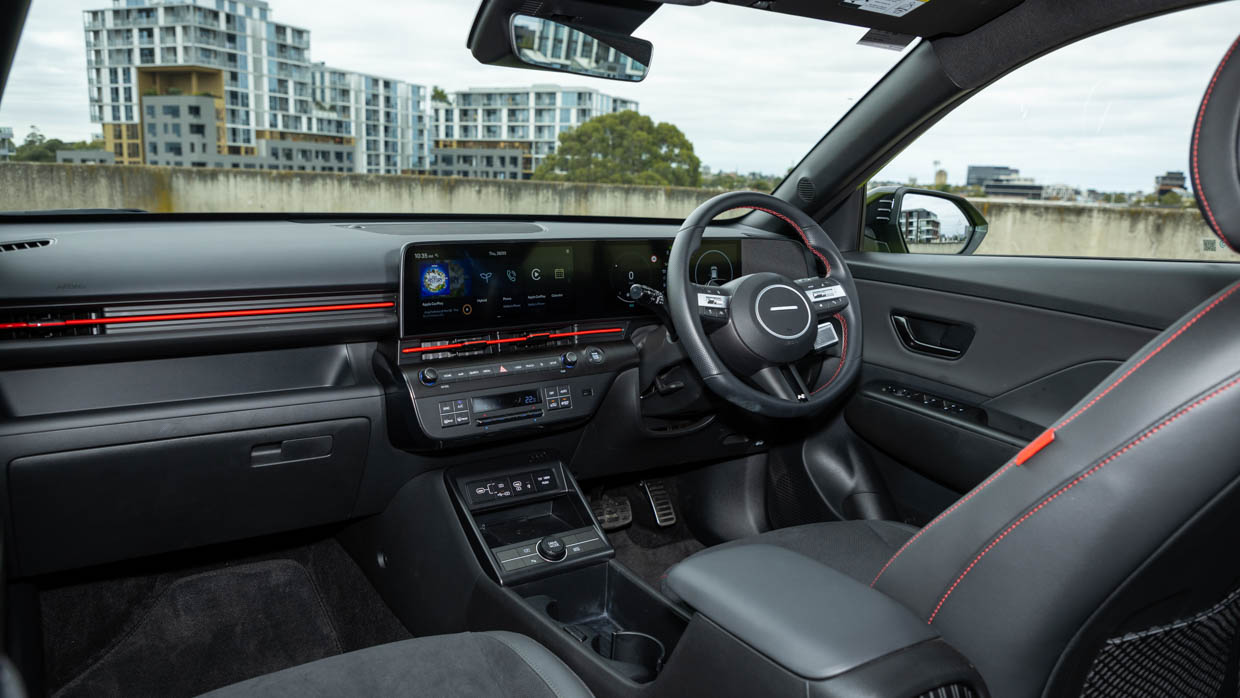 2024 Hyundai Kona Hybrid N-Line interior wide shot