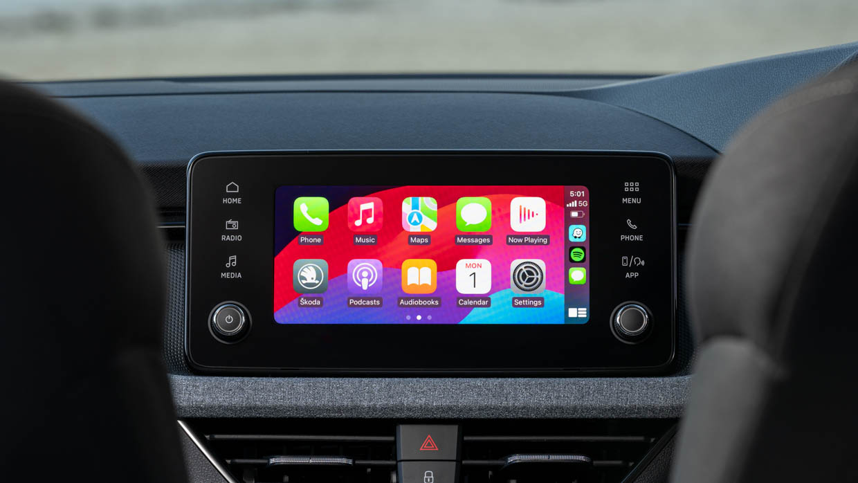 2024 Skoda Kamiq Select touchscreen with Apple CarPlay