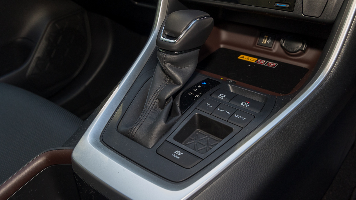 2024 Toyota RAV4 Cruiser Hybrid gear shifter and buttons