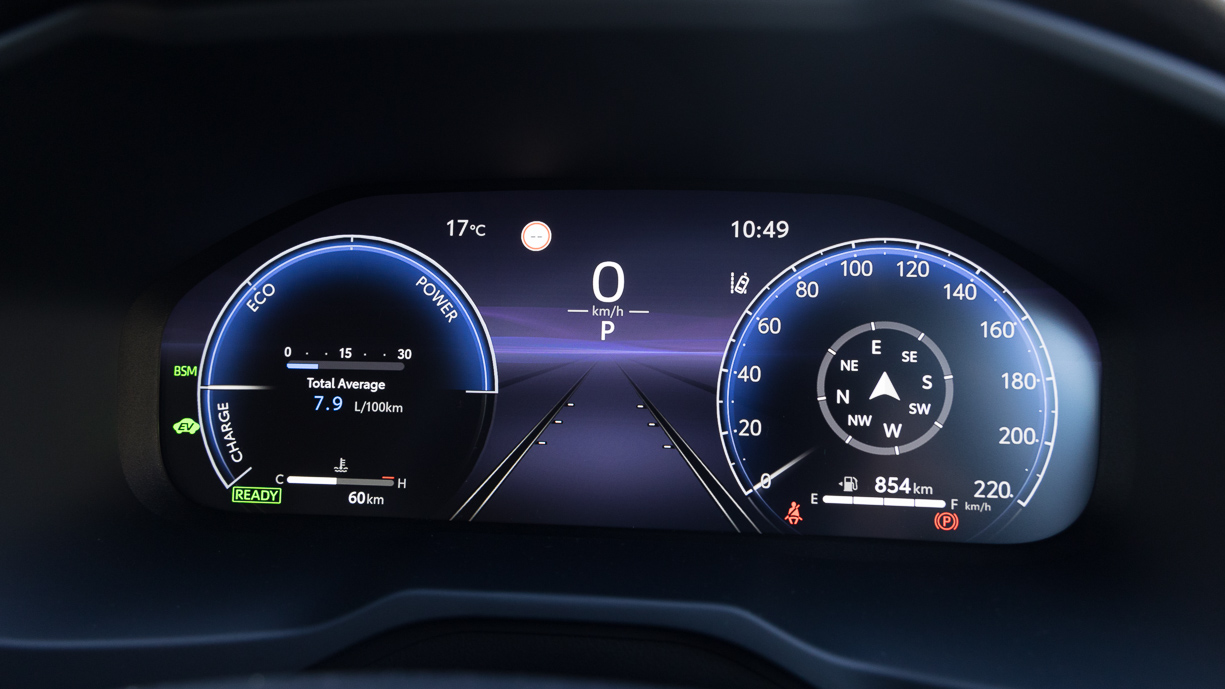 2024 Toyota RAV4 Cruiser Hybrid digital instrument cluster
