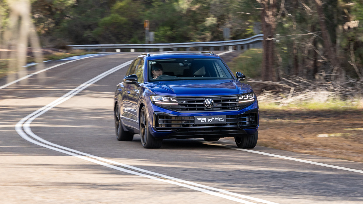 Volkswagen Touareg R 2024 driving front 4