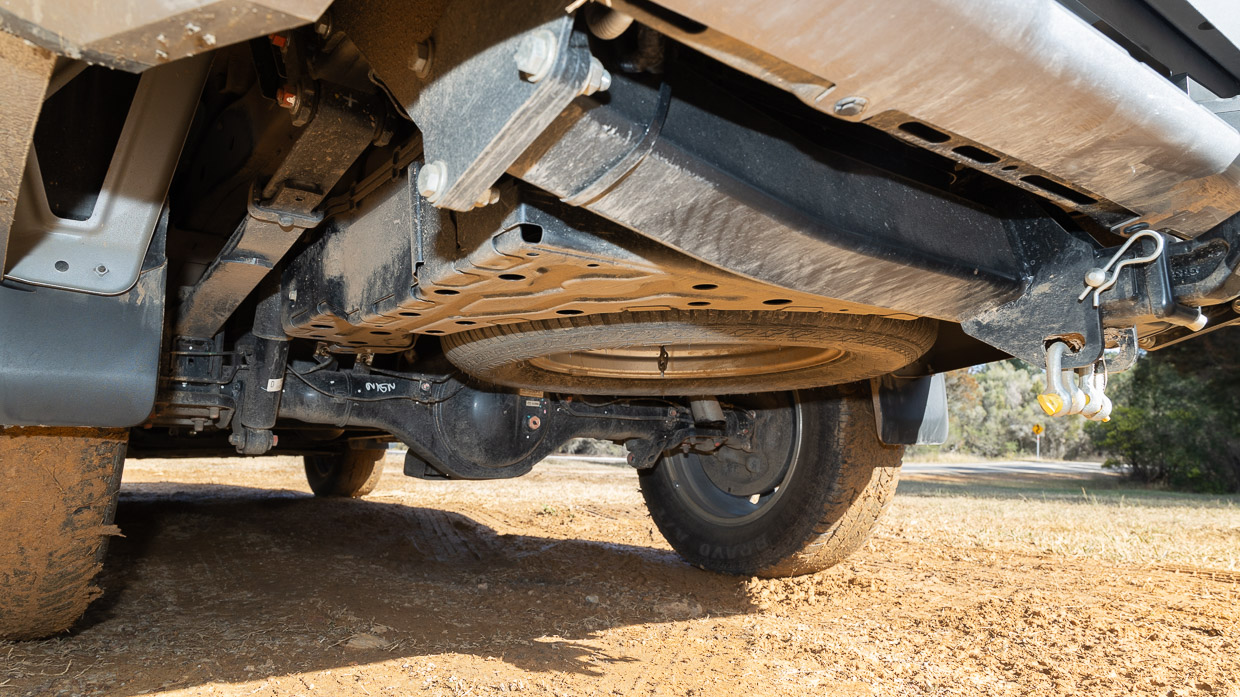 2024 Mitsubishi Triton GLS underneath rear of vehicle