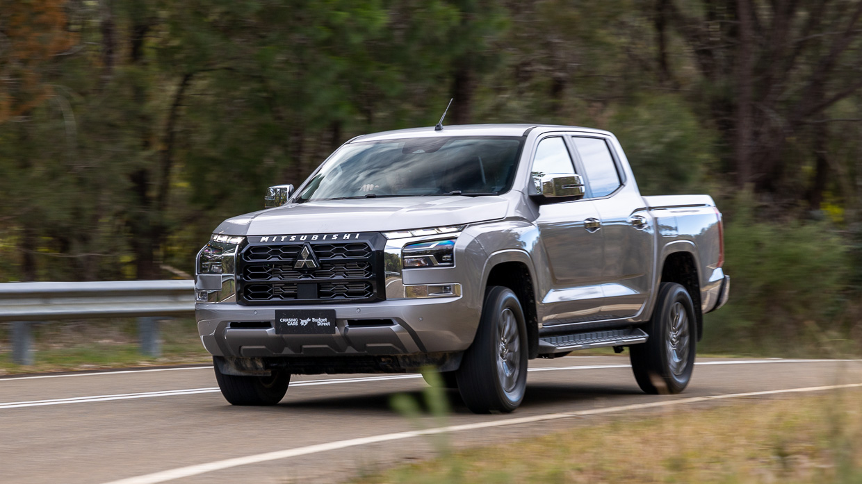 2024 Mitsubishi Triton GLS front 3/4 driving shot 2