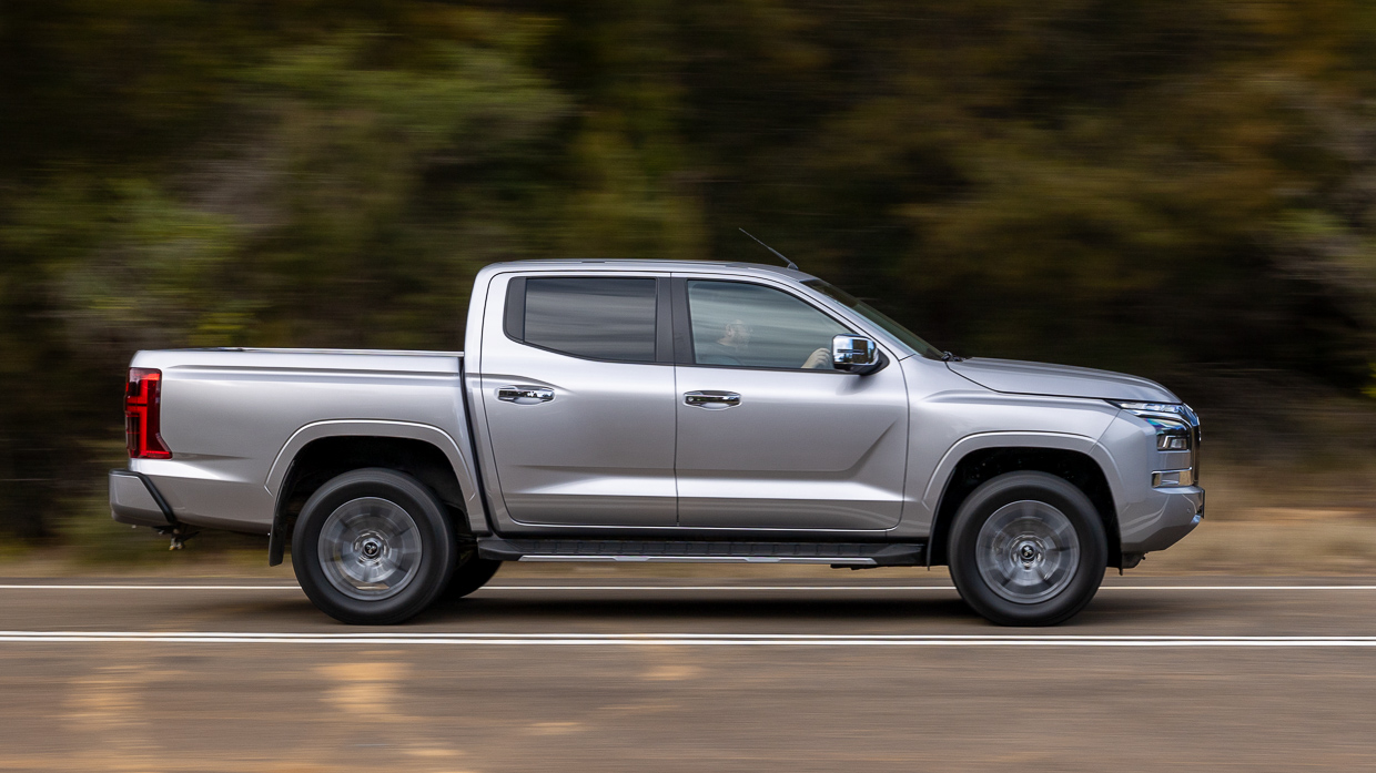 2024 Mitsubishi Triton GLS side angle driving shot