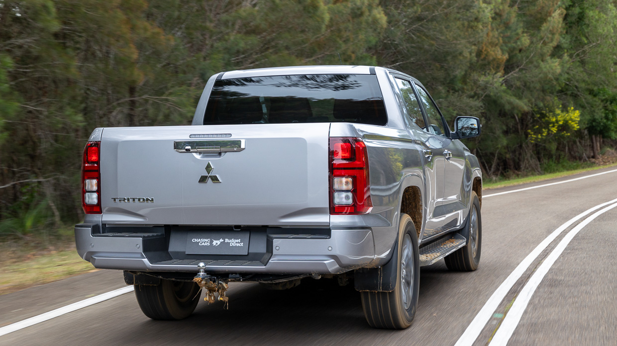 2024 Mitsubishi Triton GLS rear 3/4 tracking shot