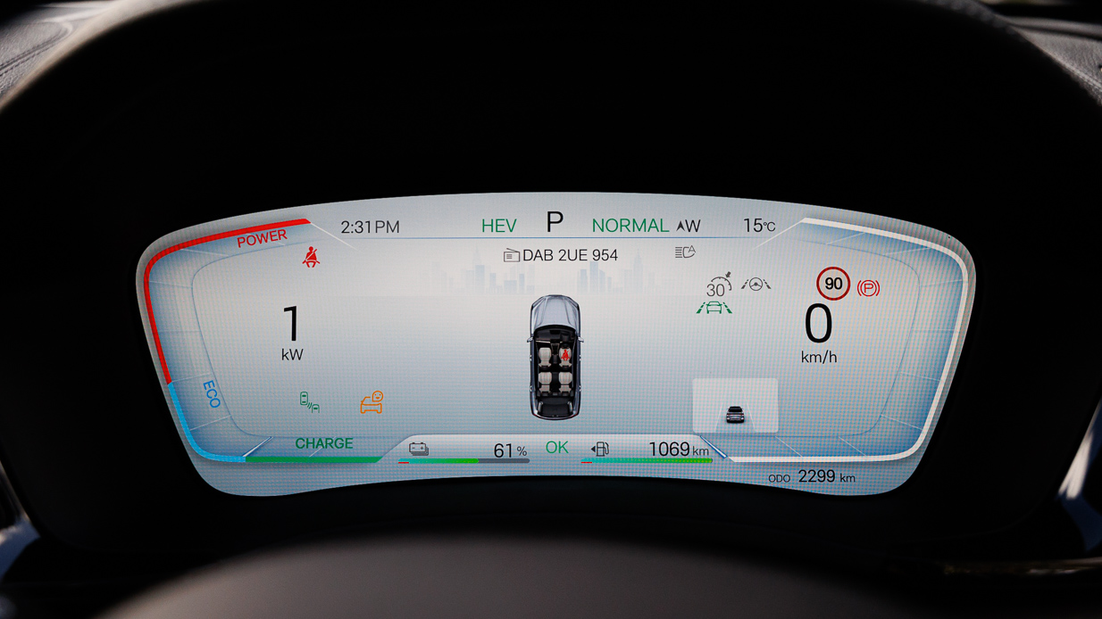 2024 BYD Sealion 6 interior digital instrument cluster