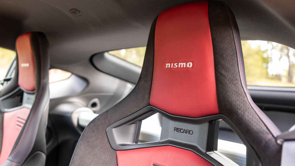 Nissan Z Nismo 2024 interior seats