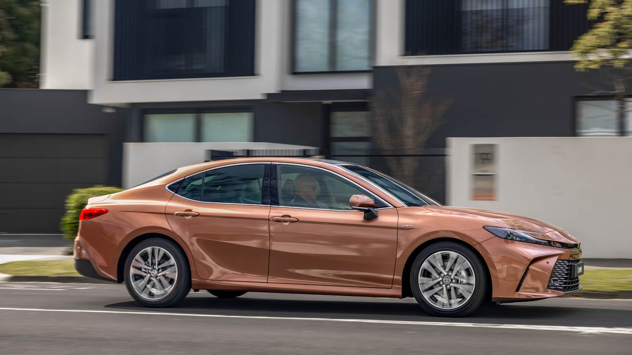 2024 Toyota Camry SL side angle driving 4