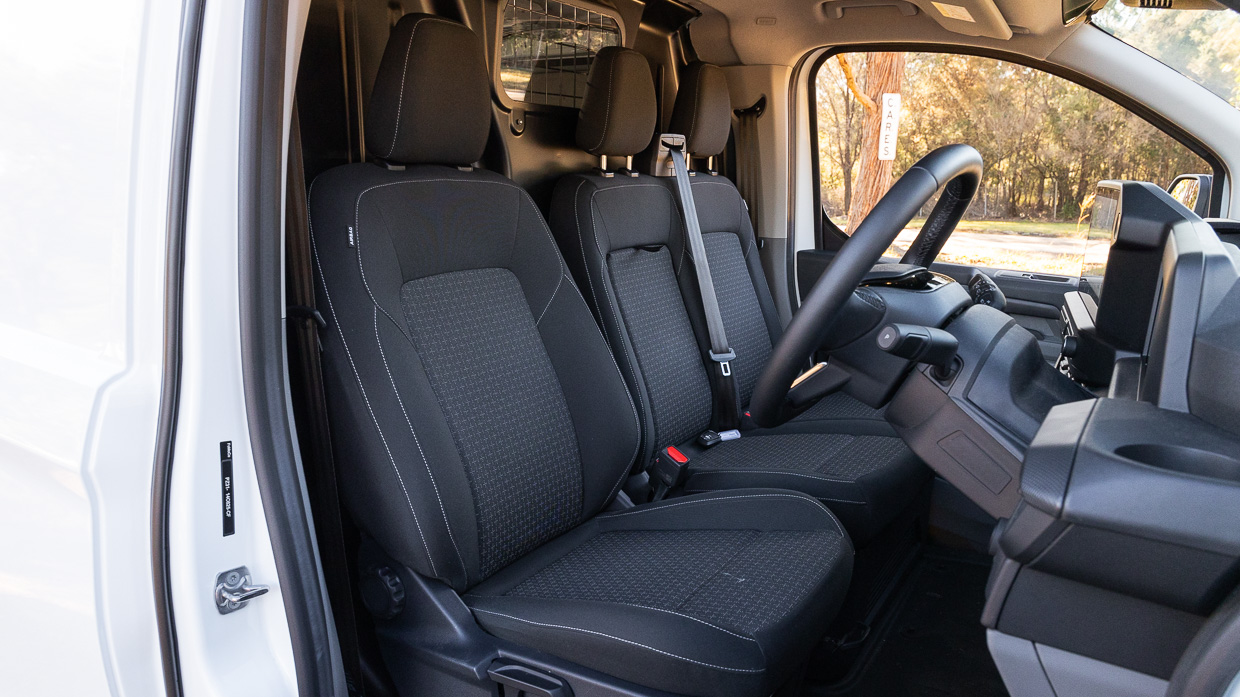 Ford Transit Custom Trend 2024 interior front seats