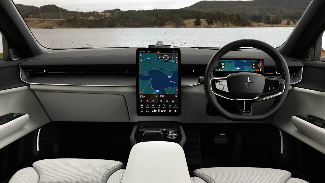 2024 Polestar 3 long range dual motor wide interior shot