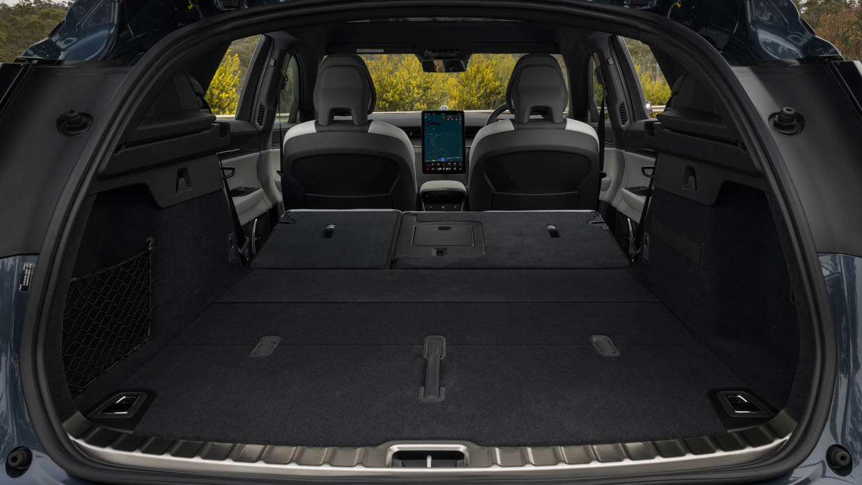 2024 Polestar 3 long range dual motor boot space with seats down