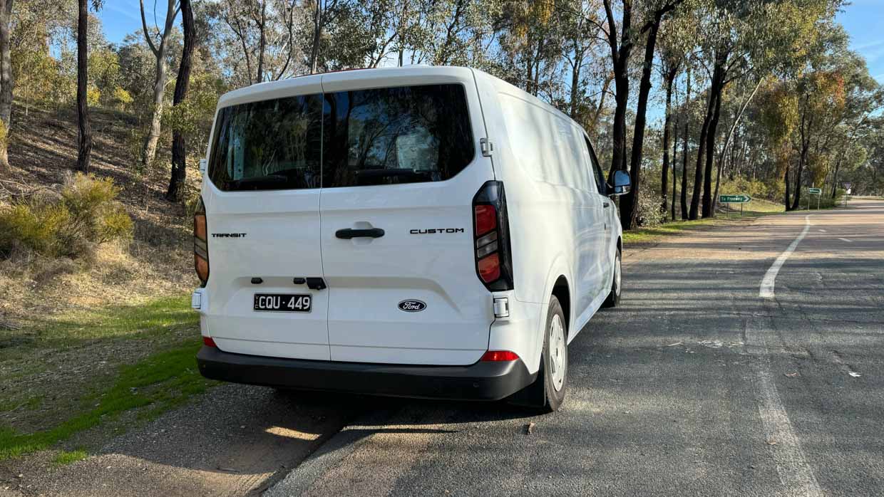Ford Transit Custom Trend 2024 on the road