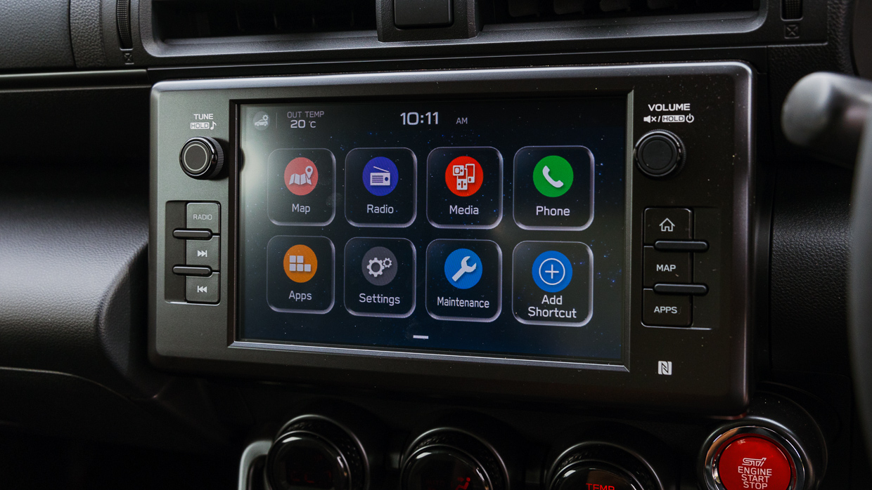 Subaru BRZ tS 2024 interior infotainment