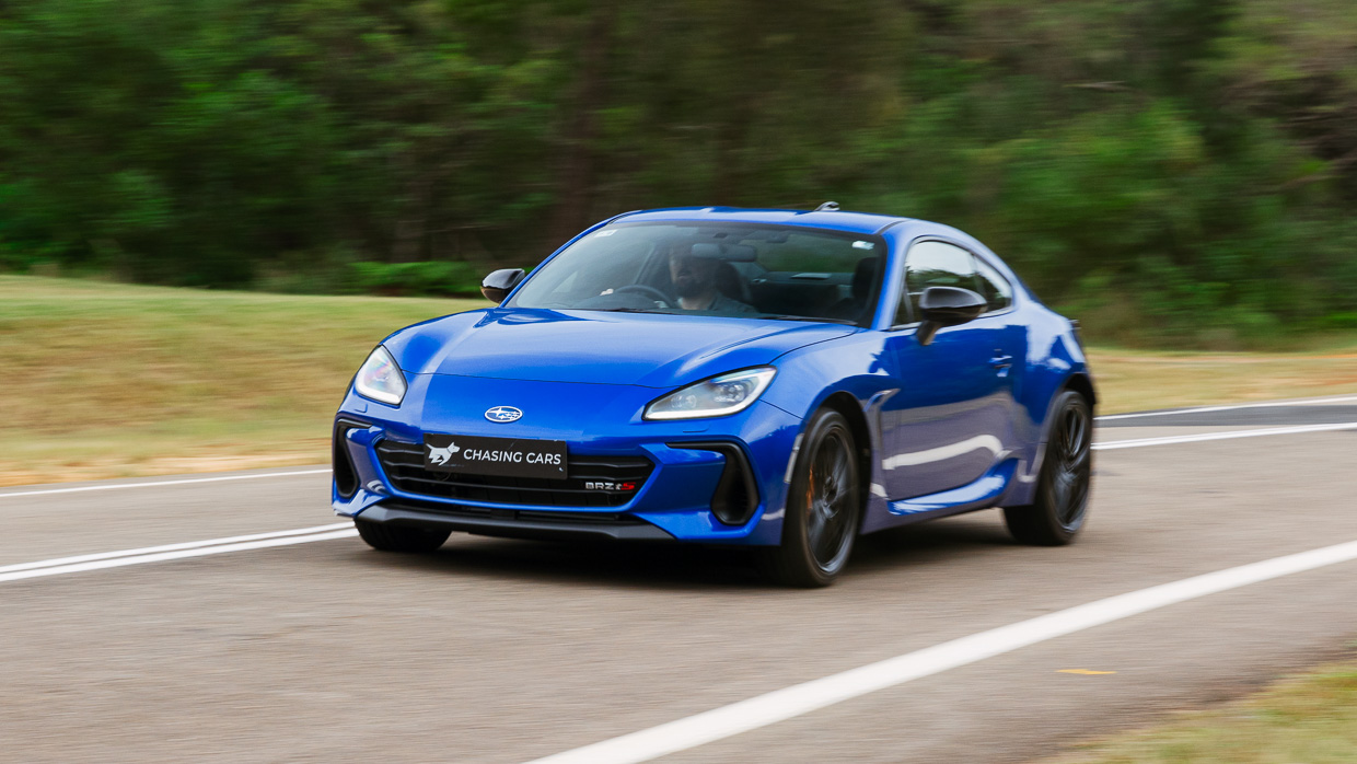 Subaru BRZ tS 2024 driving front 11